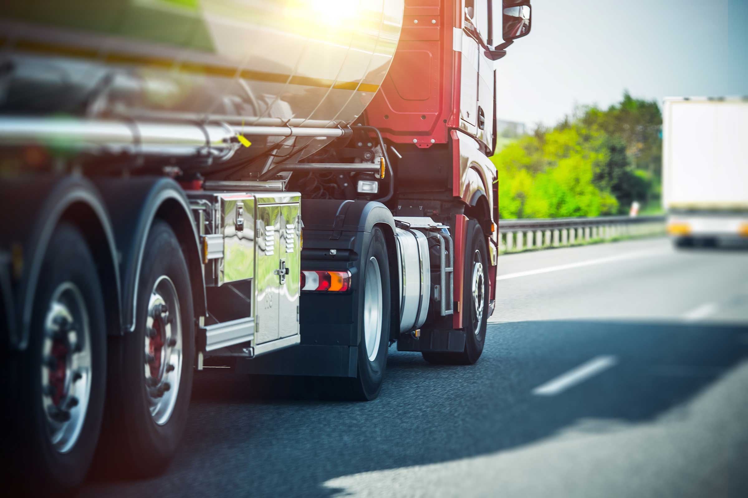 Scattered truck tire debris on highway - corena law