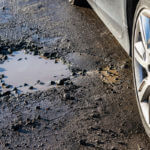 Accidente de coche de bache