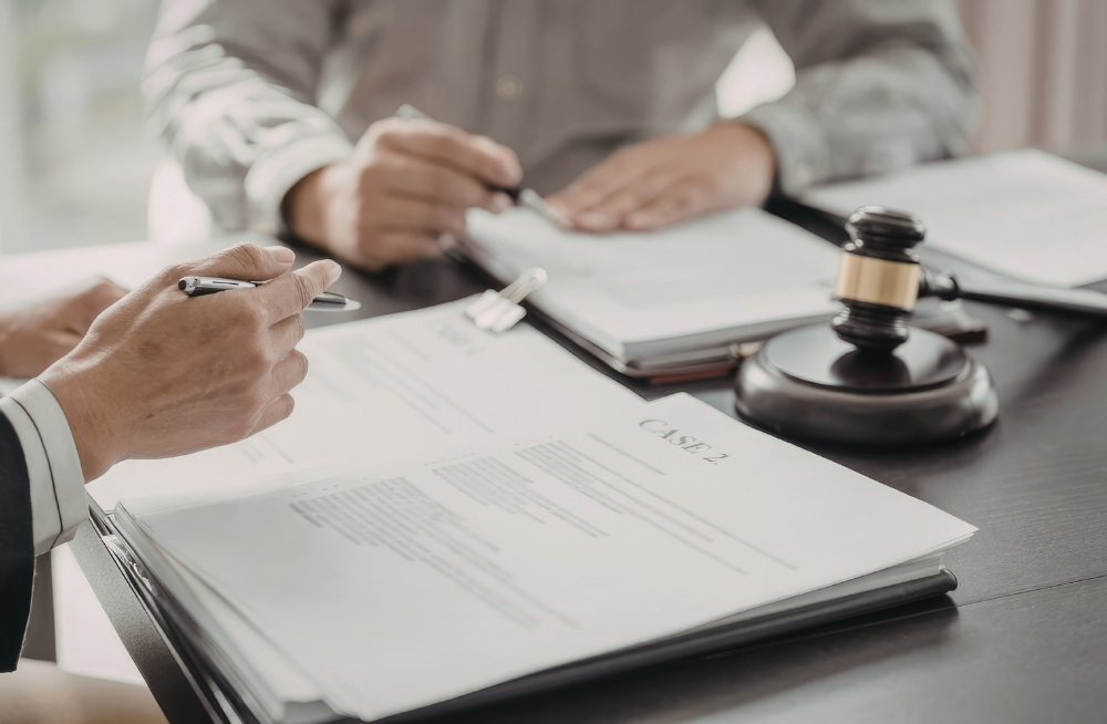 Lawyer reviewing trucking logs