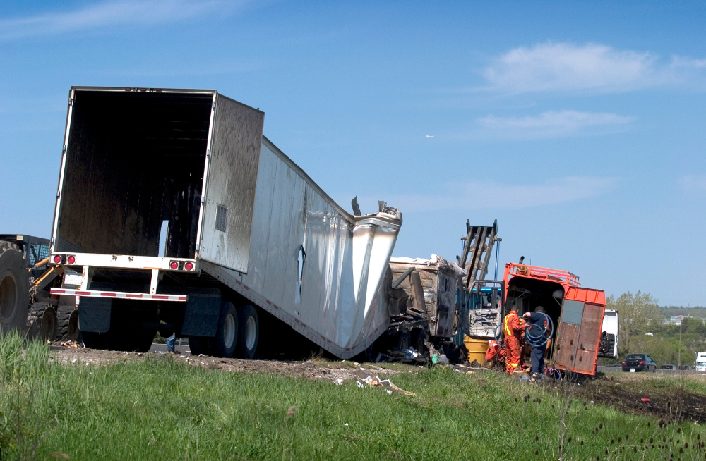Truck accident multiple liable parties