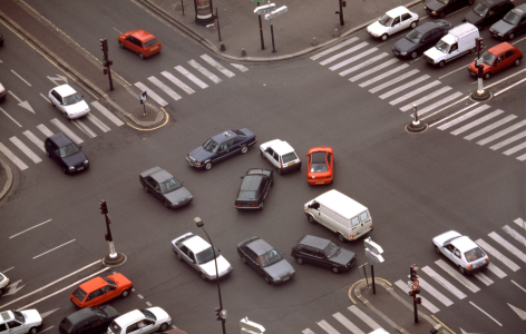 Dangerous intersection diagram
