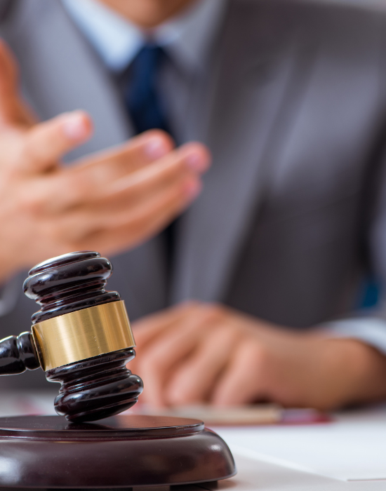 Law firm consultation with client