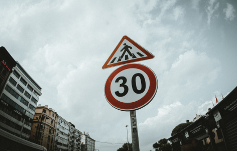 Road safety warning concept